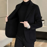 Aidase Men's Suit Jackets Thin Single Breasted Coat Slim Fit Male Tweed Blazer New In Original Elegant Classic Vintage Menswear Casual aidase-shop