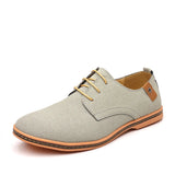 AIDASE  -  Men Large Size Frosted Leather Casual Shoes Wide Velvet Surface Fashionable Trendy Low Top Lace up Work Shoes Rubber Sole aidase-shop