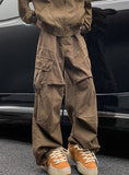 AIDASE  -  Spring Big Pocket Men's Cargo Pants Japanese Y2k Harajuku Loose Straight Wide Leg Trousers Baggy Pants Man Hip Hop Sweatpants aidase-shop