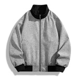 AIDASE  -  Spring Autumn Loose Jacket Men Patchwork Youthful Vitality Casual Outwear Coat Male Streetwear Jackets Stand Collar Fashion Coat aidase-shop