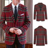 Aidase Plaid Wedding Suits For Men Notch Lapel Woolen Groom Wear Slim Fit Business Blazer Custom Made Only Jacket aidase-shop