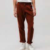 AIDASE  -  Spring Autumn New Stylish Straight Cargo Pants Men Casual Texture Corduroy Trousers For Men Loose High-waisted Pants Streetwear aidase-shop