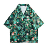 AIDASE  -  Men Shirt Men Long Sleeve Shirt Floral Print Shirt New Clothing Autumn and Summer Streetwear Casual Fashion Men Shirt V127 aidase-shop