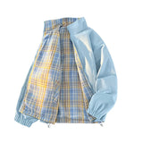 AIDASE  -  Spring and Autumn jacket men's new double-sided wear stand-up collar sports jacket men's American tide couples tops aidase-shop