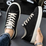 AIDASE  -  Men's Black Canvas Trainers Summer Casual Sneakers Breathable Gym Shoes Male Classic Vulcanize Plimsolls Boys aidase-shop