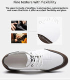 AIDASE  -  Men's Casual Leather Shoes Knot Business Leisure British Style round Toe Low Heel Anti-Slip Leather Lined Rubber Bottom aidase-shop