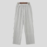AIDASE  -  Men Striped Pants Elastic Waist Joggers Loose Casual Trousers Men Streetwear 2025 Fashion Male Straight Long Pants S-5XL aidase-shop