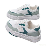 AIDASE  -  Thick soled shoes for women's spring sports leisure low cut height increasing simple comfortable wear-resistant board shoes aidase-shop