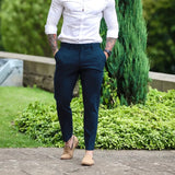 AIDASE  -  Spring Autumn Male Solid Color Slim Cargo Pants Homme Casual Fashion Simple All-match Pencil Trousers Sweatpants Men's Clothing aidase-shop
