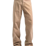 AIDASE  -  New Autumn Winter American Retro Khaki Washed Casual Pants Men's Loose Straight Leg Jeans Trousers Comfortable Straight Cut Deni aidase-shop