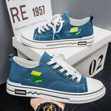 AIDASE  -  Men's Comfortable Breathable Canvas Sneakers Spring Summer New Style Casual Classic Sporty Flat Shoes Lightweight Anti-slip aidase-shop