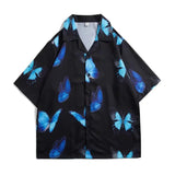 AIDASE  -  Men Shirt Men Long Sleeve Shirt Floral Print Shirt New Clothing Autumn and Summer Streetwear Casual Fashion Men Shirt V127 aidase-shop