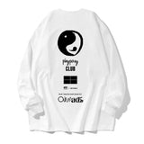 Aidase 2025 Spring and Autumn New Fashion Trend Printed Long Sleeve Tops Unisex Fashion Round Neck Loose Casual Graphic Y2K T-shirt Men