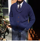 Aidase Fall lapel Sweater Cardigan Men  Knitting Pocket Sweaters Winter Warm Coat Men Single Breasted Top Cardigan Sexy Pleated Sweater aidase-shop