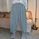 AIDASE  -  Men Striped Pants Joggers Elastic Waist Loose Korean Style Trousers Men Streetwear 2025 Pleated Casual Long Pants S-5XL