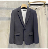 AIDASE  -  Casual Suit Jacket for Men in Spring and Autumn Slim and Free of Ironing Light Mature Style Handsome aidase-shop