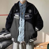 Aidase College Jacket Men Women Spring Autumn High Street Casual Windbreaker Letter Print Coats Couple Fashion Bomber Varsity Jackets aidase-shop