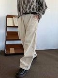 Aidase Vintage Corduroy Pants Men Women Solid Color Wide-leg Thicken Casual Trousers Japanese Versatile Loose Cargo Pants Spring Unisex aidase-shop