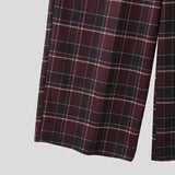 AIDASE  -  Men Plaid Pants Elastic Waist Joggers Loose Casual Trousers Men Streetwear 2025 Korean Style Fashion Male Wide Leg Pants aidase-shop