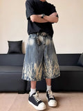 AIDASE  -  Summer New Men Tide Original Design Chic American Youth Fashion Capris High Street Style Jeans Straight Loose Shorts HK5239 aidase-shop