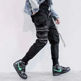 AIDASE  -  Spring Autumn New Pockets Cargo Pants Tactical Overalls Men's Tide Dark Fashion Casual Leggings Hip Hop Sweatpants aidase-shop