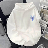 AIDASE  -  American Retro Letter V Graphic Fleece Y2K Hoodies For Men Hip Hop Fashion Oversized Hooded Sweatshirts Streetwear Hoody Clothes aidase-shop