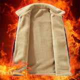 AIDASE  -  Autumn Winter Men's Double-Sided Vests Fashion Thick Warm Sleeveless Coats Male Corduroy Loose Casual Vest Man Solid Waistcoat aidase-shop