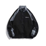 AIDASE  -  Men's Casual Jacket Contrasting Color Retro Streetwear Coat Zip Up Jacket Windbreaker Thin Sports Coats Outdwear Hiking Clothes aidase-shop