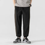 AIDASE  -  Men's Ice Silk Track Pants Striped Patchwork Quick Dry Joggers aidase-shop
