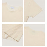 AIDASE  -  Men's Summer Thin round Neck Loose Casual T-shirt Breathable Knitted Short Sleeve American Trend Top aidase-shop