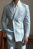 AIDASE  -  Formal Solid Color Wedding Men Suits 2 Piece Coat Pants Groom Business Suit Business Blazer Pants Prom Party Jacket Customized aidase-shop