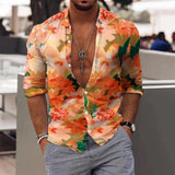 AIDASE  -  Chest Pocket Formal Dress Men'S Shirt Men Long Sleeve Winter Casual Printed Shirts Fashion Top Blouse Man Clothing Camisas aidase-shop