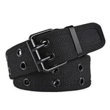 AIDASE  -  Men's Tactical Belt Double Row Needle Buckle Woven Women's Sports Outdoor Work Belt with Cargo Pants Jeans Belt Neut aidase-shop