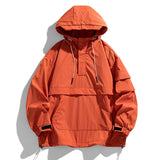 Aidase Spring Autumn Fashion Korean Hooded Jacket Men Casual Overcoat Male Soild Color Pullover Jackets Man Loose Streetwear Outerwear aidase-shop