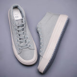AIDASE  -  Spring and Autumn High Top Canvas Shoes Men's All-match High Top Casual Sneakers Breathable Deodorant Men's Denim Shoes BD21298 aidase-shop