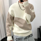 Aidase Round Collar Men's Clothing Striped Graphic Pullovers Knit Sweater Male Crewneck Korean Fashion Thick Winter Designer Luxury aidase-shop