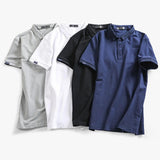 AIDASE  -  Comfort Chest Pocket New Men'S Shirt Shirts For Men Short Sleeve Turn Down Solid Soft Shirt Summer Outfits Ropa Hombre aidase-shop