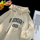 Aidase Thickened Hoodies High Street Fashion Casual Oversized Hoodies Letter Print Pullover Hooded Sweatshirt Male Clothes Tops aidase-shop