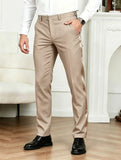 AIDASE  -  New Casual Solid Color Suit Trousers Men Spring Trendy Belt High Waist Pants Male Business Office Fashion Pleated Straight Pants aidase-shop