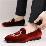AIDASE  -  Men Business Loafers British Casual One-foot Light Comfortable Fashionable Small Leather Shoes American Social Shoes aidase-shop