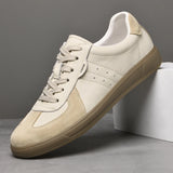 58.12Aidase High Quality Brand Men Cowhide Comfortable Lace Up Board Shoes Summer Outdoor Men's Breathable Non Slip Sports and Leisure Shoes aidase-shop