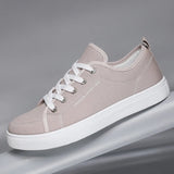 AIDASE  -  New Blue Men's Casual Canvas Shoes Lace-Up Flat Luxury Design Anti-Slip Sneakers Couple Board Shoes Plus Size 47/48 ﻿ aidase-shop