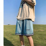 AIDASE  -  Korean Double-layer Mesh Ice Silk Basketball Shorts Men's Summer Breathable Thin Sports and Casual half Pants Aesthetic Chic aidase-shop