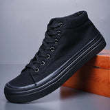 AIDASE  -  Spring and Autumn High Top Canvas Shoes Men's All-match High Top Casual Sneakers Breathable Deodorant Men's Denim Shoes BD21298 aidase-shop