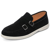 AIDASE  -  Fashion Men's Casual Shoes Suede Leather Men Classic British Style Tassels Loafers Moccasins Mens Outdoor Driving Flats aidase-shop