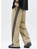Aidase Striped Men's Summer Thin Section Quick Dry Loose Casual Outdoor Trousers Loose Fit Pants Sport aidase-shop