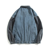 Aidase Patchwork Denim Jacket Men Loose Fall Winter Casual Retro Jacket Denim Trend Cowboy Coats Long Sleeve Trendy Outerwear aidase-shop