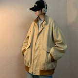 AIDASE  -  American High-end Retro Work Jacket Men's Spring New Korean Design High Street Trend Loose Casual Baseball uniform Aesthetic aidase-shop