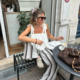 AIDASE  -  Solid Tie Up Ruffle Top Women Sexy Oversize Square Neck Sleeveless Loose Vest 2025 New Summer Holiday Outdoor Lady Casual Shirt