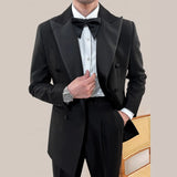 Aidase Italian Vintage Designer Suit Two Piece Wedding Party Suit Groom Banquet Men Slim Costume Homme Mariage Bow Tie Not Included aidase-shop